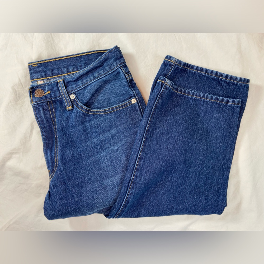 Denizen from Levi's Women's Straight Leg Dark Blue Jeans Sizw 27